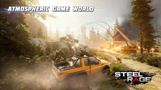 Steel Rage: Shooter de coches robot multijugador screenshot 3