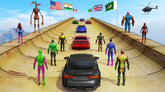 SuperHero Car Stunt: Car Games screenshot 5