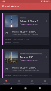 Rocket Watchr - SpaceX, NASA, etc. launch schedule screenshot 0