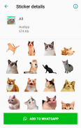 Melhores Figurinhas de Gatos para WAStickerApps screenshot 1