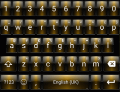 Dusk Gold Emoji Keyboard screenshot 0