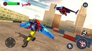 Uçan Jetpack Kahraman Suç 3D Fighter Simülatörü screenshot 1