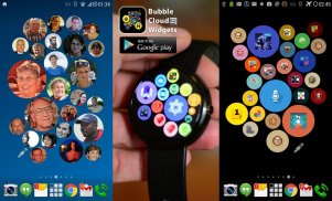 Bubble Cloud Tile Launcher Watchface (Wear OS) screenshot 1