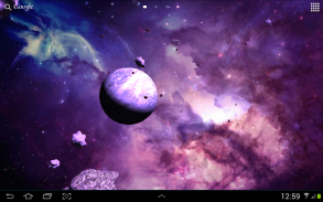 Asteroides 3D Papel de parede animado screenshot 4
