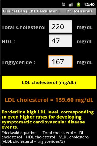 Clinical Lab (LDL calculator) | Download APK for Android - Aptoide