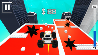 Car Dash Race : Monster Truck Color Bump Racing screenshot 3