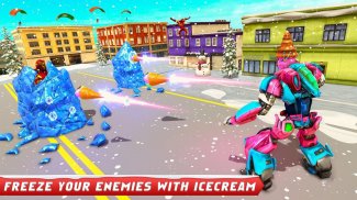 Ice Cream Robot Truck Game - Robot Transformation screenshot 1