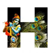 Krishna Janmashtami Alphabet Letter/Name Wallpaper screenshot 6