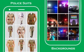 Men police suit photo editor screenshot 1