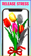 Flowers Pixel Art Coloring screenshot 3