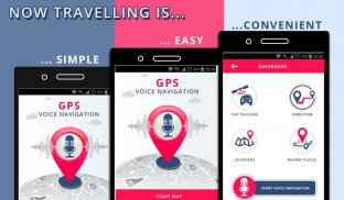 Navegación por voz GPS y mapas Buscador de rutas screenshot 2