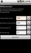 Feuerwehr Schaumrechner screenshot 0