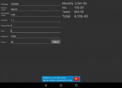 PITI mortgage calculator screenshot 1