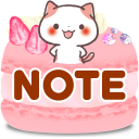 记事本 : 甜食 & 猫 - Kansai Cats 笔记 Icon