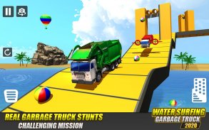 Dump Truck Water Surfing Game screenshot 3