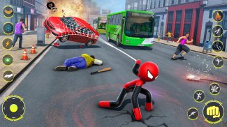 Stickman Touw Held Spider Spel screenshot 5