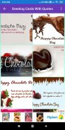 Chocolate day: Greeting, Photo Frames, GIF,Quotes screenshot 1
