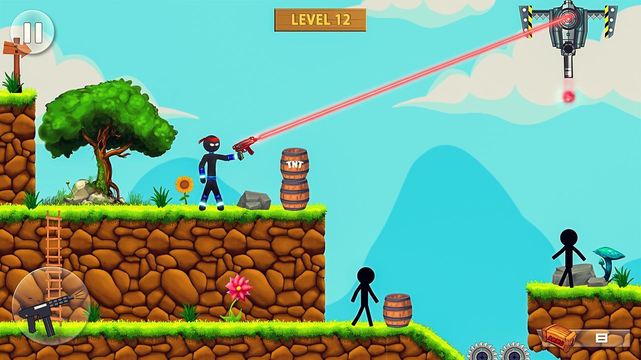 Stickman offline shooting game