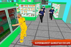 Gangster fuga Supermercato 3D screenshot 0