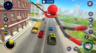 Stickman Spider Rope Hero Game screenshot 0