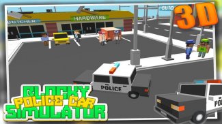 Blocky Police Car Simulator 3D screenshot 8