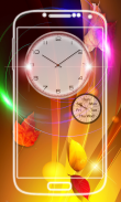 Leaves Analog Clock Live Wallpaper screenshot 5