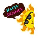 Summer Holiday Sticker GIF Icon