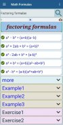 Math Formulas- Exercices 2020 screenshot 2