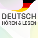 Deutsch lernen Hören und Lesen Icon