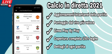 Live Football App: statistiche in tempo reale screenshot 4