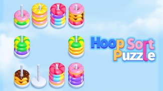 Hoop Sort Puzzle: Color Stack screenshot 1