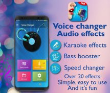Cambiador de voz - Efectos de audio screenshot 0