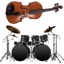 Violin and Drums: beat maker. Music maker