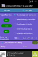 Erosional Velocity Calc. Lite screenshot 4