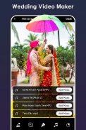 Wedding Video Maker of Photos with Song screenshot 0