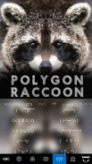 Tema Keyboard Polygonraccoon screenshot 7