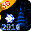 3D New Year 2018 LWP 💥🎄❄️