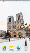 Tuyết ở Paris Hình nền sống screenshot 4