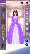 Purple princess dress up game screenshot 5