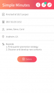 Simple Minutes - memo  note  record  share screenshot 6
