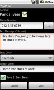 Tap2Text - SMS / TXT Shortcuts screenshot 1