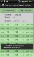 Chennai Local Train Timetable screenshot 7