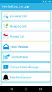 Fake SMS and Call Logs screenshot 0