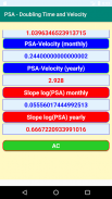 PSA- Calculations of Doubling Time and Velocity screenshot 3