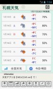 札幌天気 screenshot 1