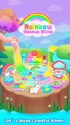 Rainbow Makeup Kit Slime –Unicorn Slime DIY Games screenshot 2