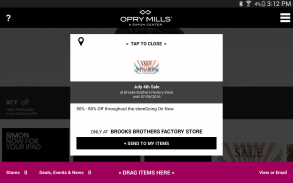 SIMON - Malls, Mills & Outlets screenshot 0
