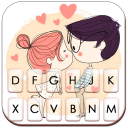 Couple Love Kiss Keyboard Theme