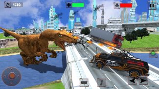 Dino Robot City Rampage Attack screenshot 2