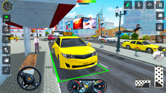 Taxi Cab Car driving school 3d screenshot 2